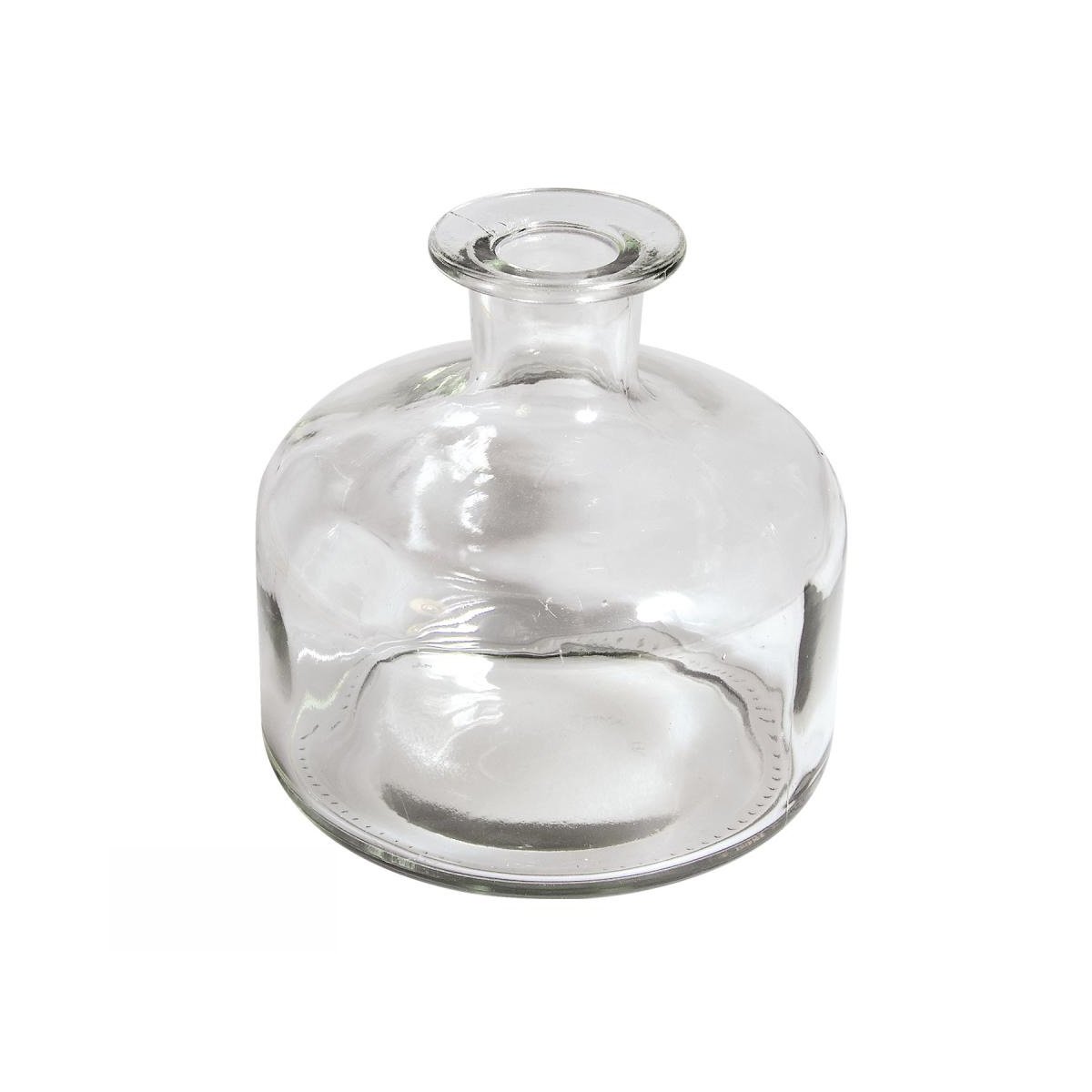 Vase en verre bombé - 12x12,5cm