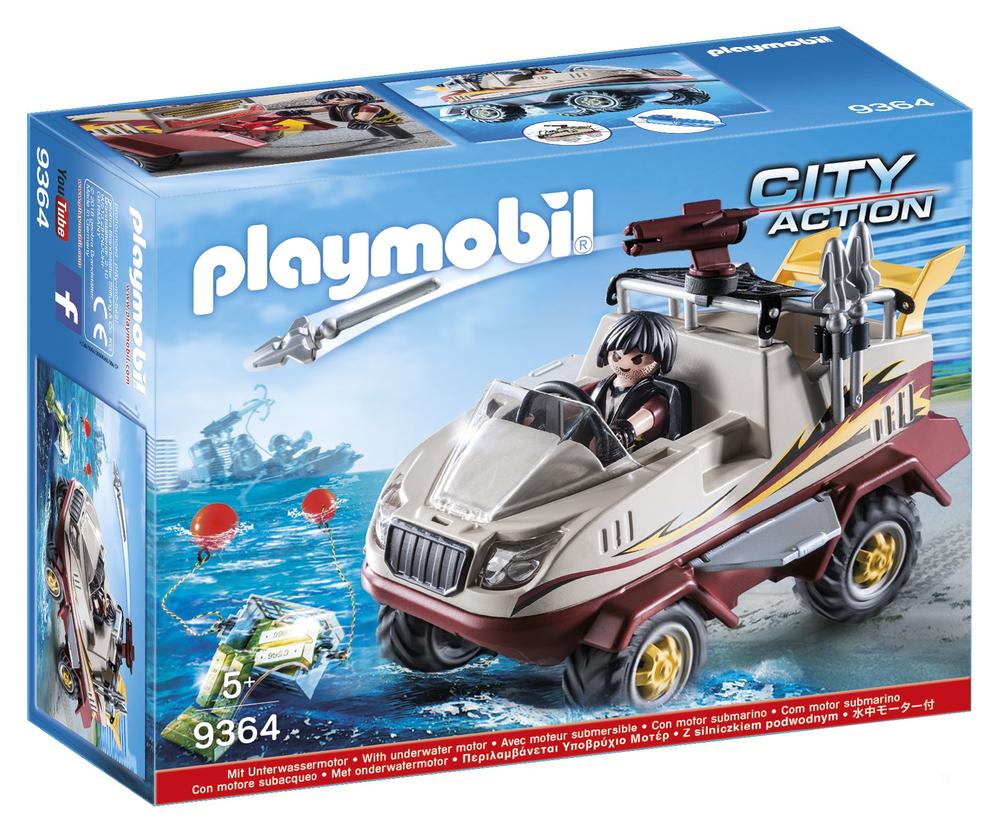 Véhicule amphibie et bandit - Playmobil® - City Action - 9364