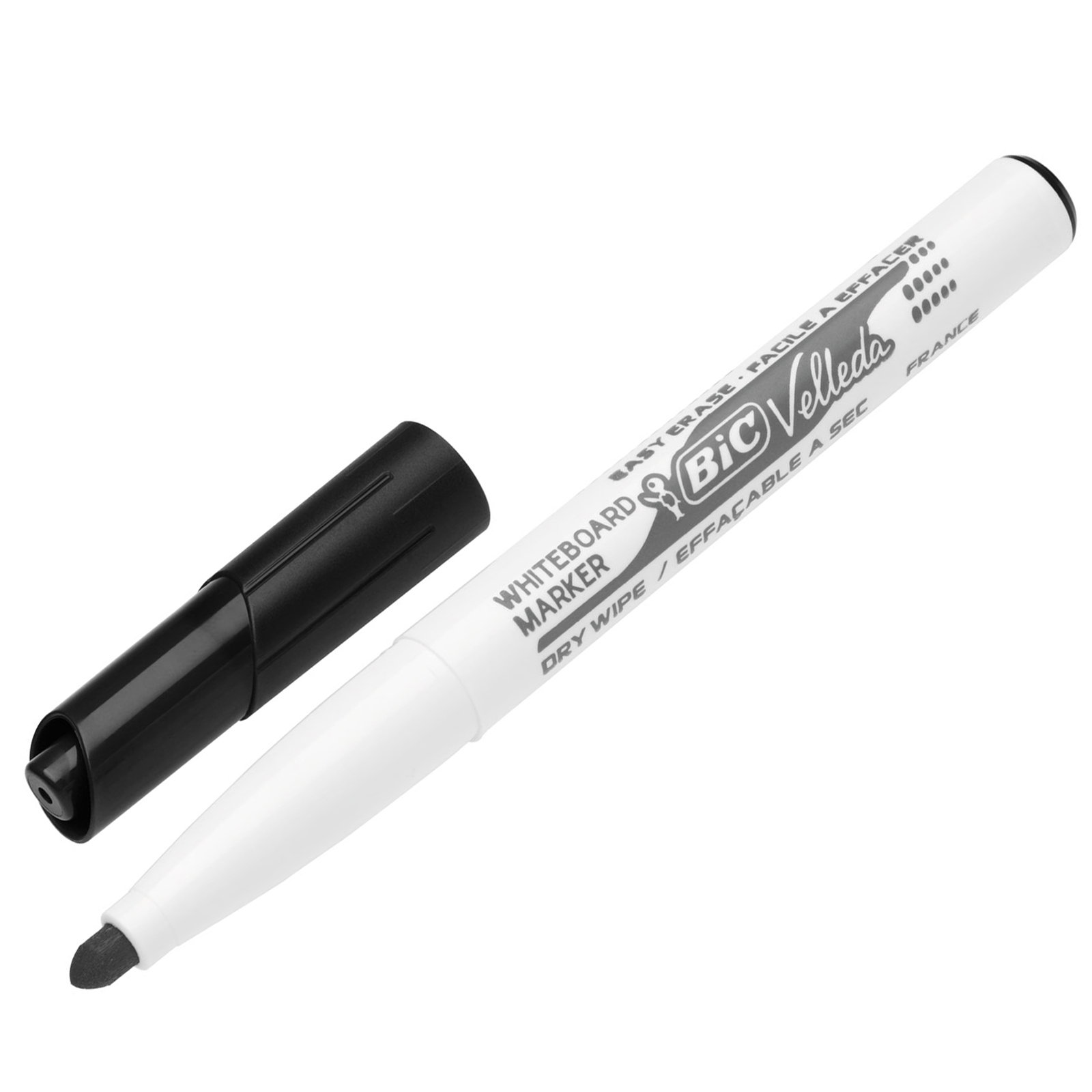 BIC Velleda 1741 Feutres Effaçables à Sec - Noir