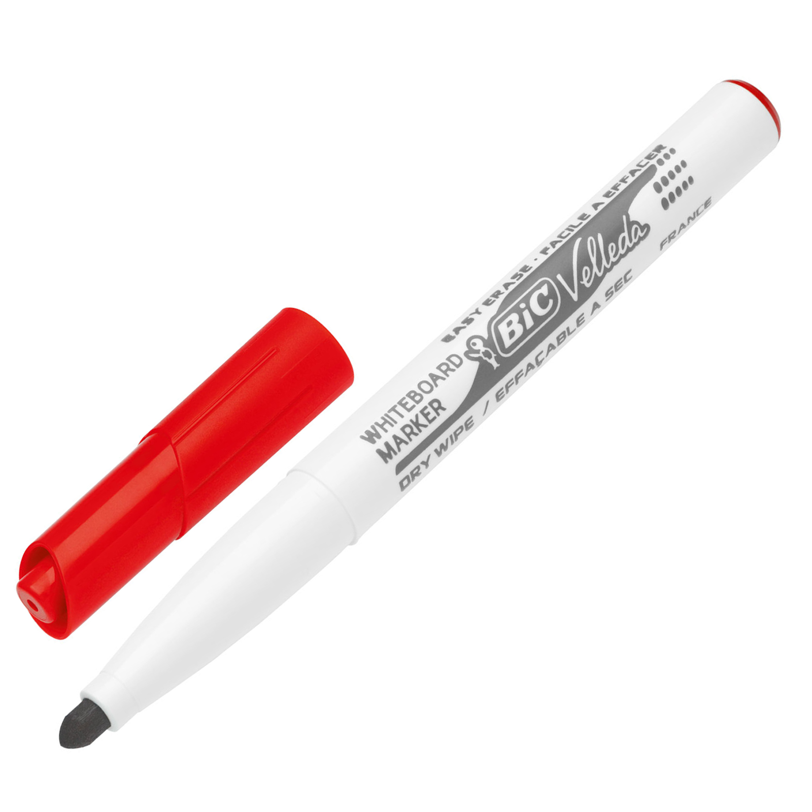 BIC Velleda 1741 Feutres Effaçables à Sec - Rouge