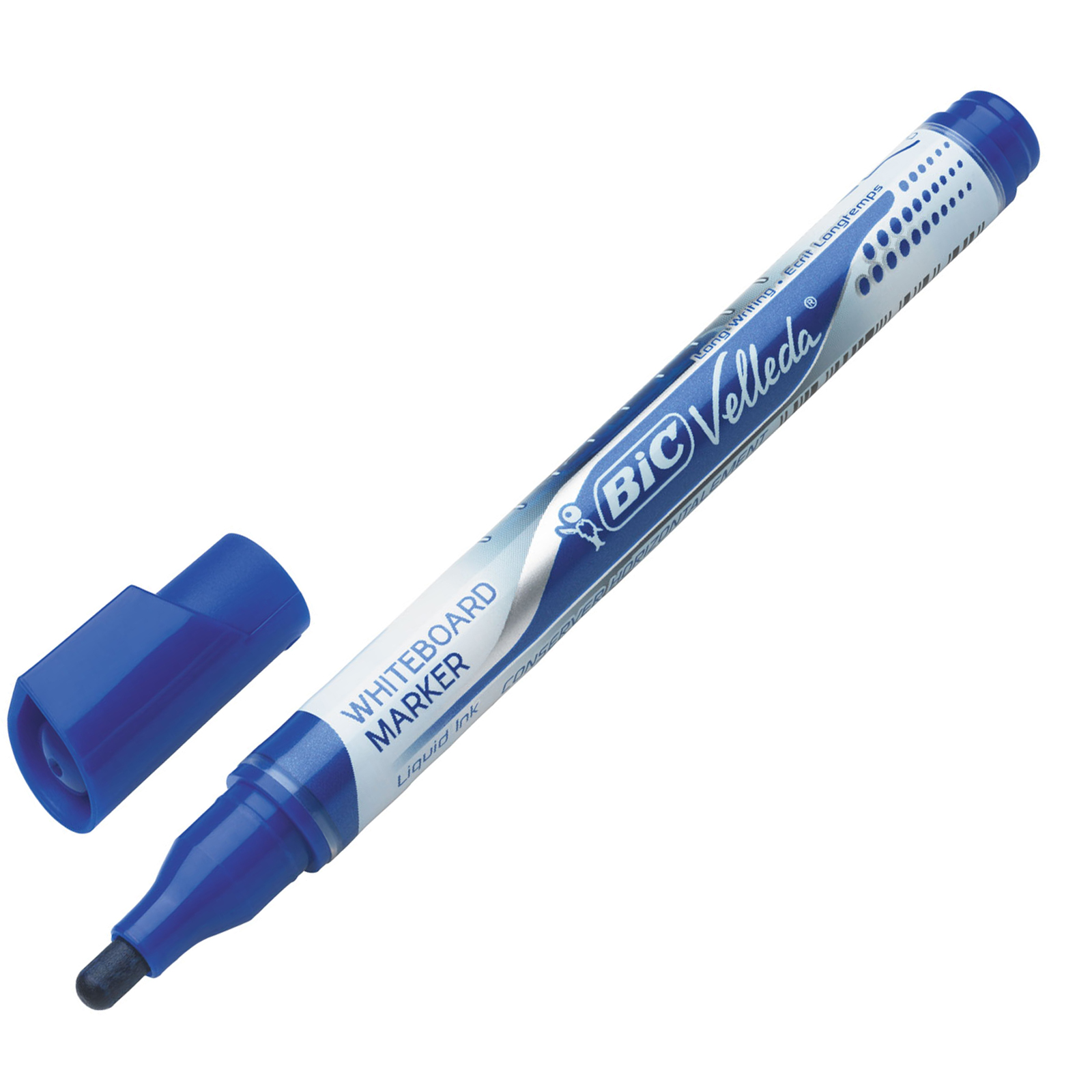 BIC Velleda Pocket Feutres Effaçables à Sec - Bleu