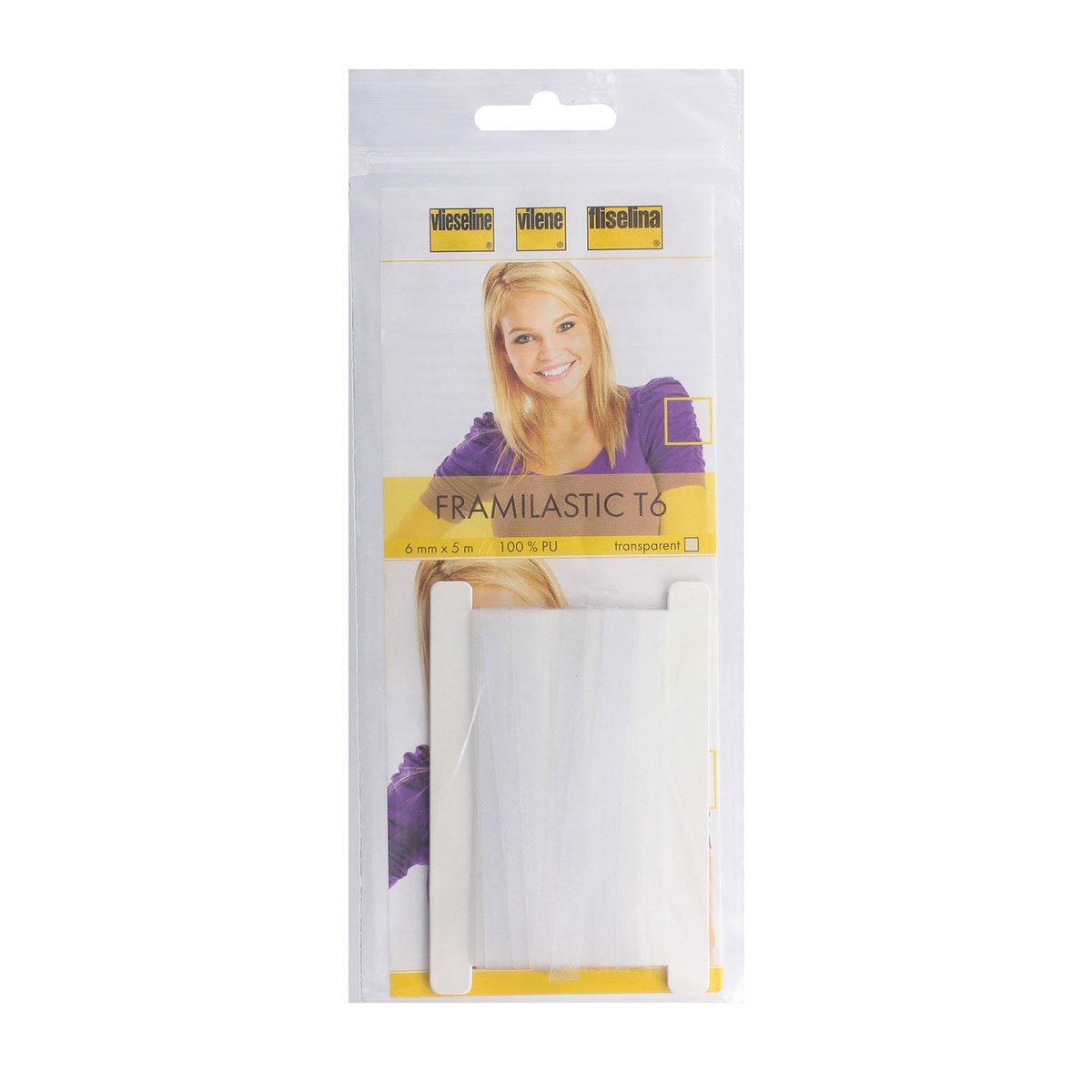 Entoilage thermocollant Vlieseline Framilastic - blanc - 6mm x 5m