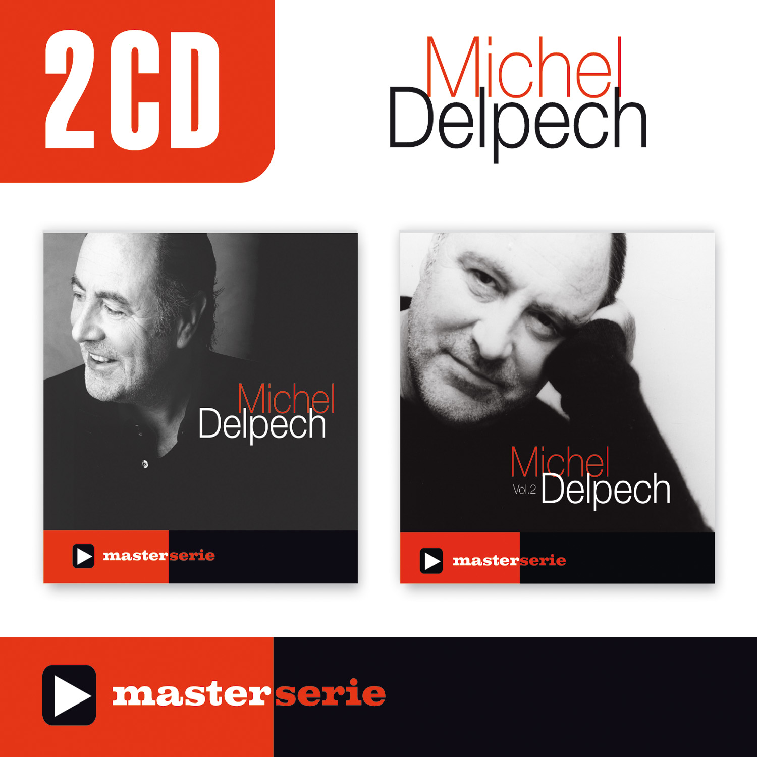 Coffret 2CD - Michel Delpech - MasterSerie - VoL 1 et 2