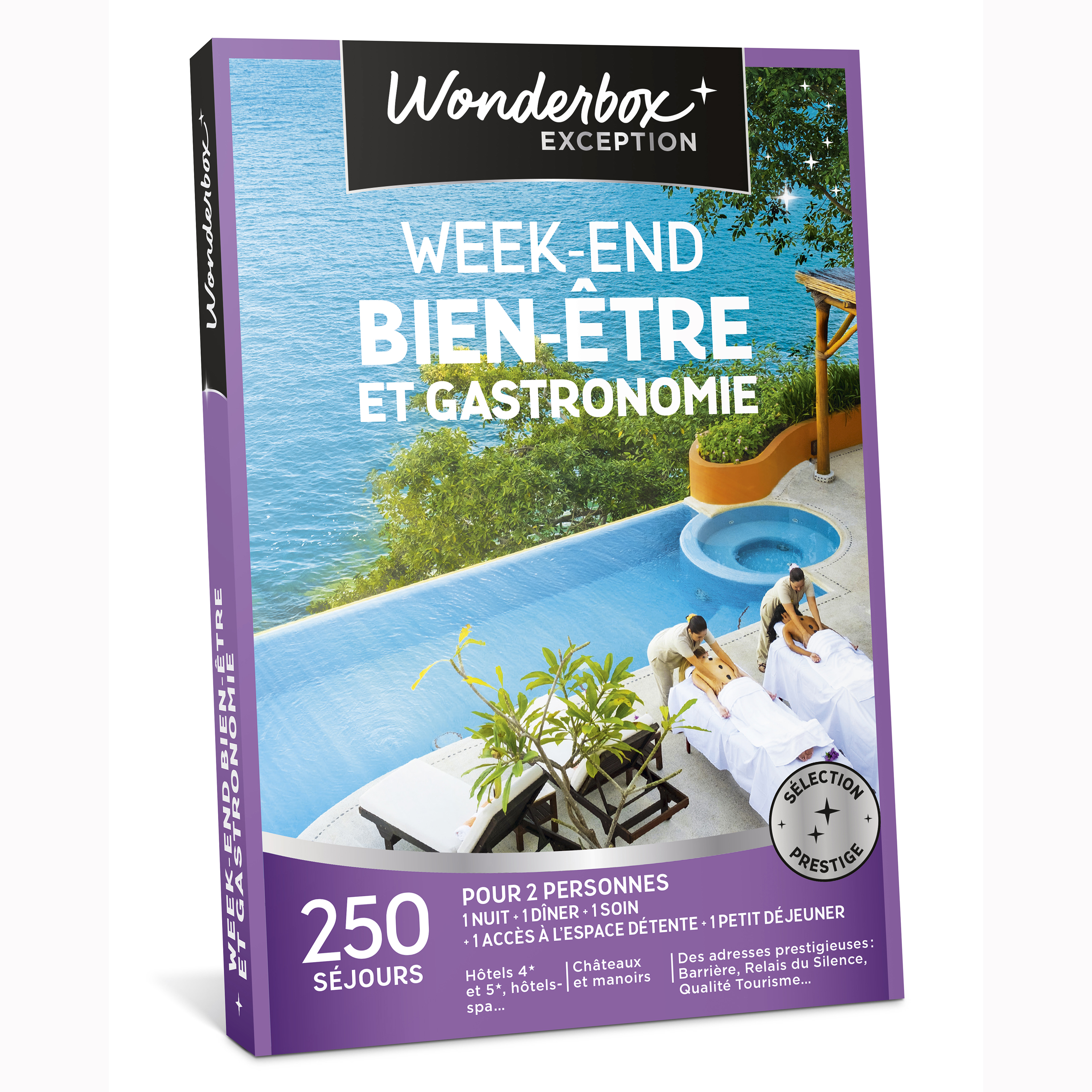 Coffret cadeau Wonderbox - Week-end bien-être et gastronomie