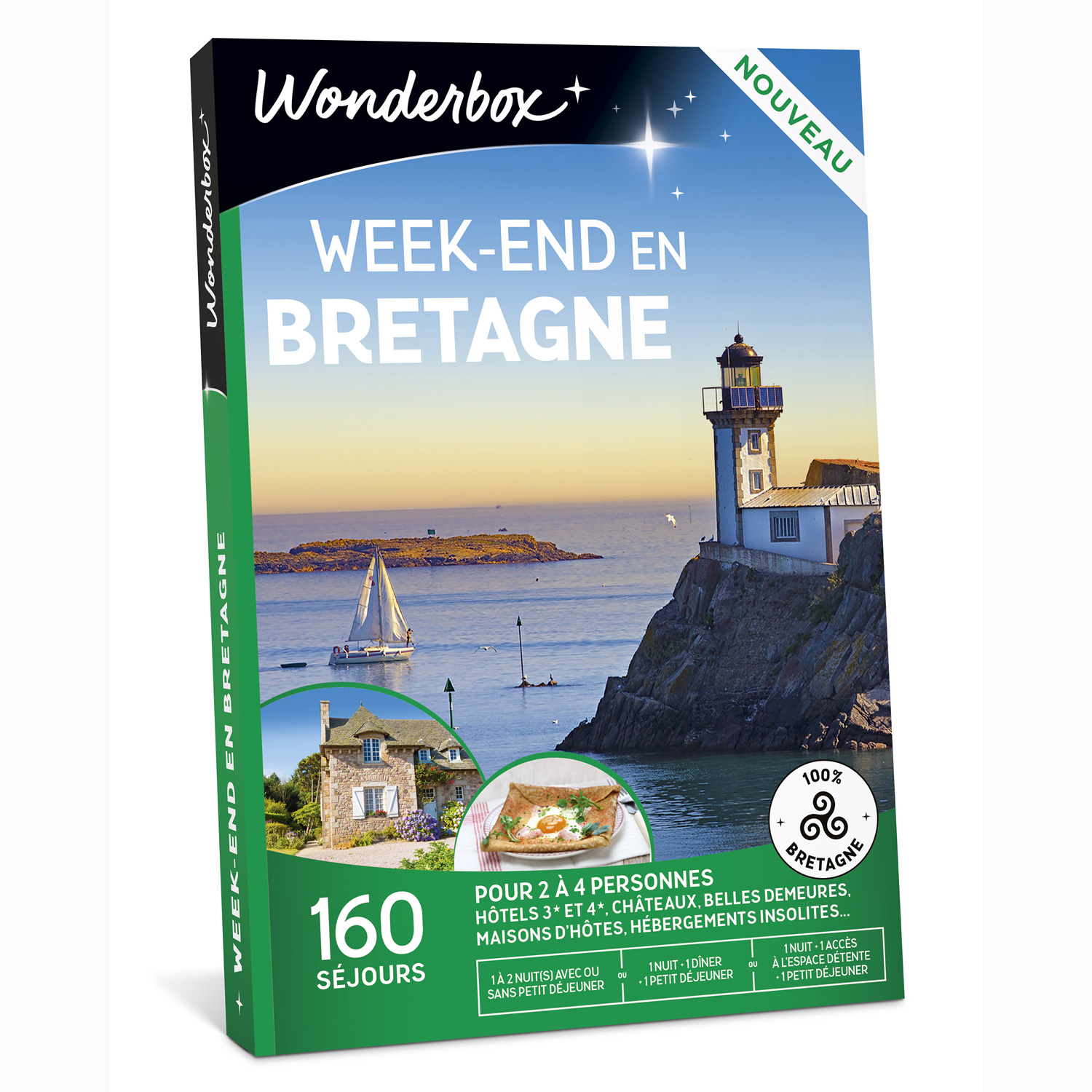 Coffret cadeau Wonderbox - Week-end en Bretagne